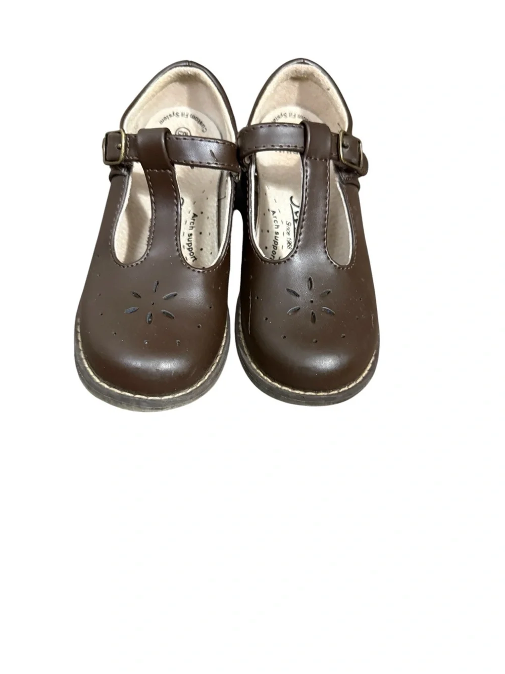 Footmate Sherry Brown Mary Jane Shoe with Buckle